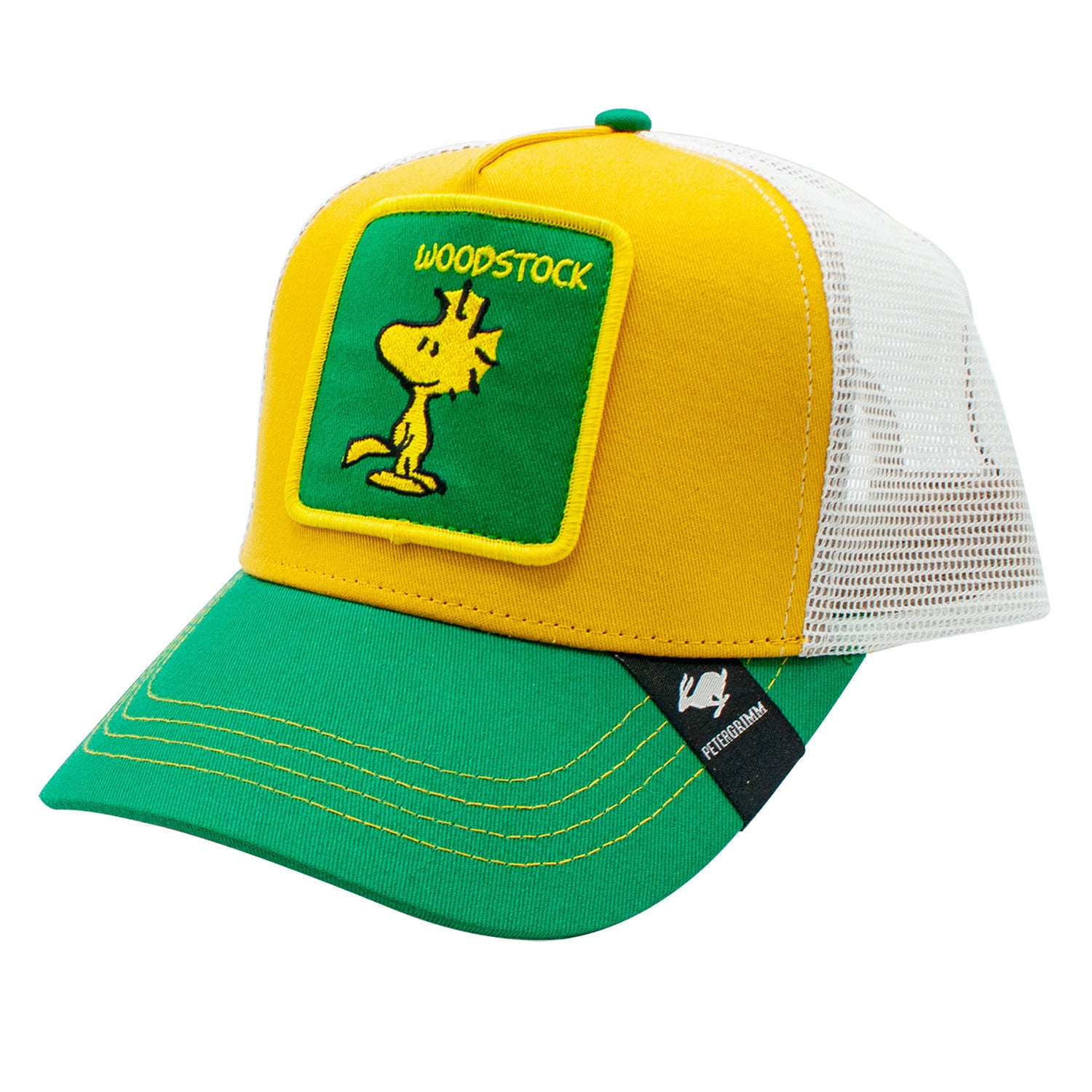 Woodstock Peanuts Cotton Mesh Yellow Adjustable Trucker Hat Doba Default